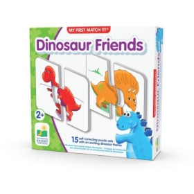 Puzzle Educativ de potrivire Dinozauri cu 15 perechi de piese auto-corectante 2-5 ani